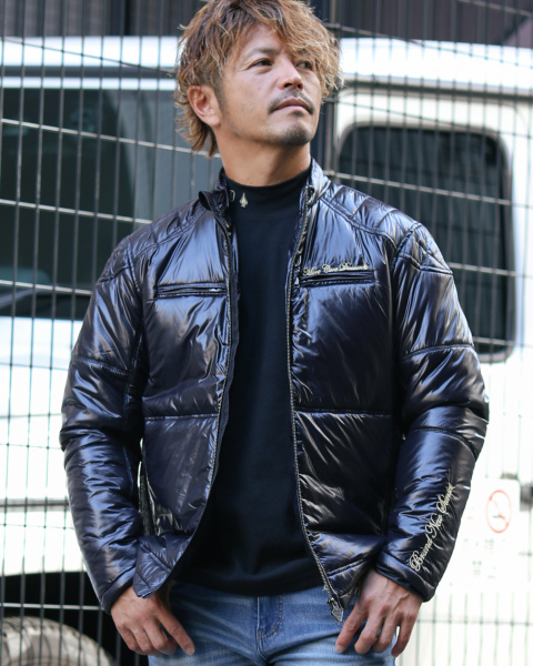 MCD] シレー加工 ライダース 中綿 ジャケット MCD PEET