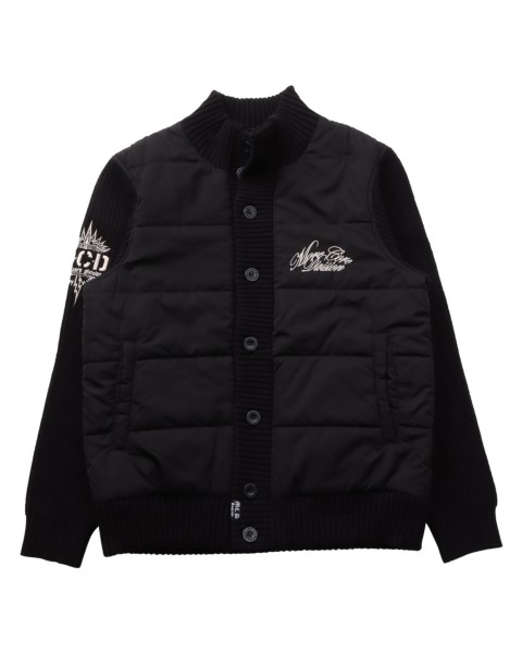 MCD] ニット 切替 フェイクダウン ジャケット MCD PEET