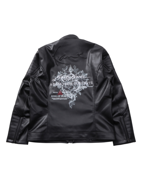 Karl Kani カールカナイ　ライダース　ジャケット　刺繍ロゴ　プレート　Ⅼ Karl Kani カールカナイ ライダース ジャケット 刺繍ロゴ