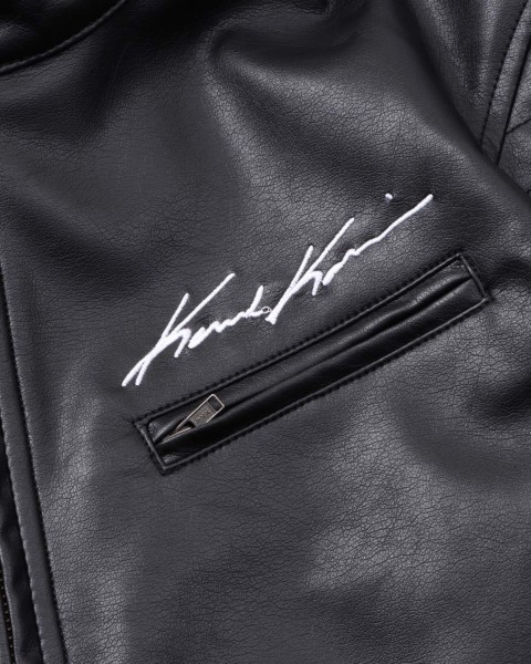 Karl Kani] スネーク バイト PU ライダース ジャケット Karl