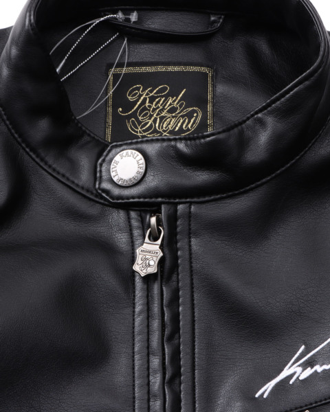 Karl Kani] スネーク バイト PU ライダース ジャケット Karl