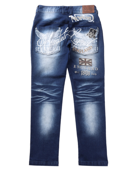 Norton] ストレッチ MAX ワッペン使い デニムパンツ Norton PEET