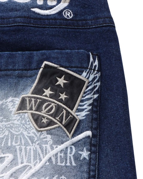Norton] ストレッチ MAX ワッペン使い デニムパンツ Norton PEET