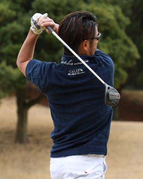 GOTCHA GOLF] ドライ ロゴ パイル ジャカード ハーフジップ ポロ