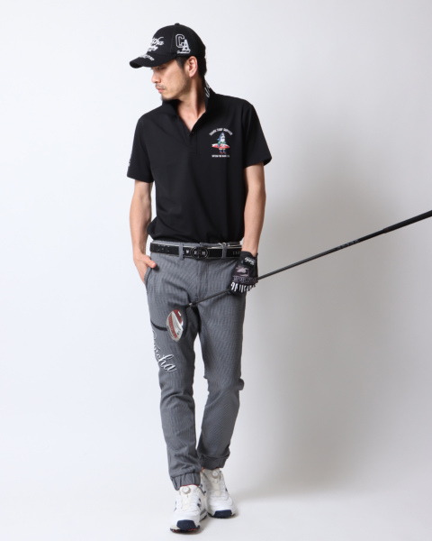 kazuPACIFIC GOLF CLUB ポロシャツ パシフィックゴルフクラブ 【ユニセックス】ウェーブポロシャツ