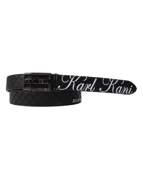 Karl Kani GOLF] キルト 型押し PU ホールレス ベルト Karl Kani