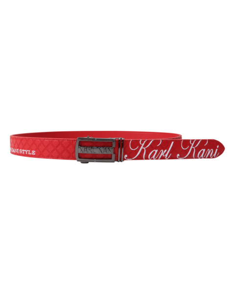 Karl Kani GOLF] キルト 型押し PU ホールレス ベルト Karl Kani