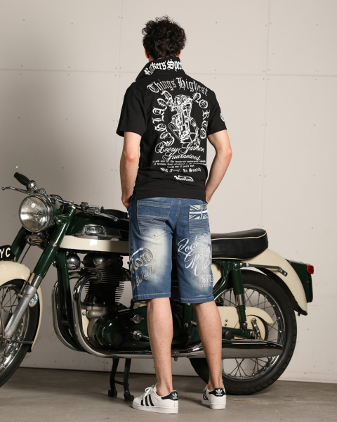 Norton] ドライ manx engine ポロシャツ Norton PEETファミリー