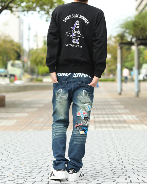 GOTCHA] JAPAN加工 ショート丈 シャーク サーフ Pullover GOTCHA