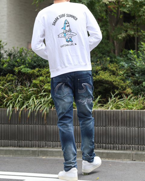 GOTCHA] JAPAN加工 ショート丈 シャーク サーフ Pullover GOTCHA