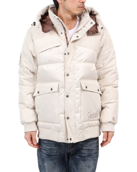 IZZAT BABA クロップキルティングフリースグース CANADA GOOSE (カナダグース) フロントダウン フルジップ